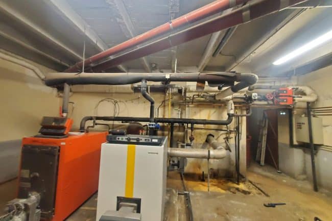 Remplacer chaudière fioul par chaudière granulés SNCF Tour de Carol