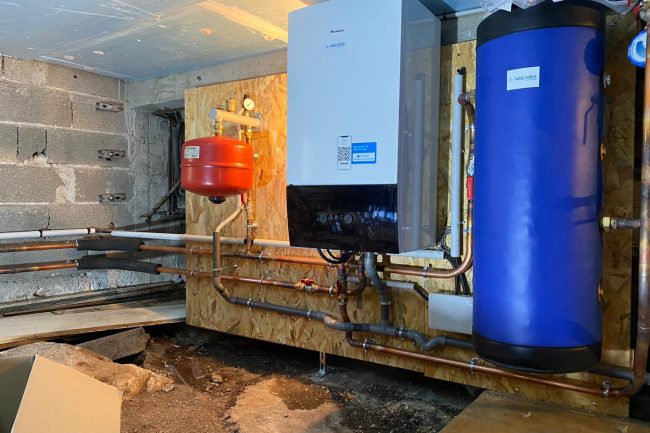 remplacement chaudière fioul par daikin altherma 3RF