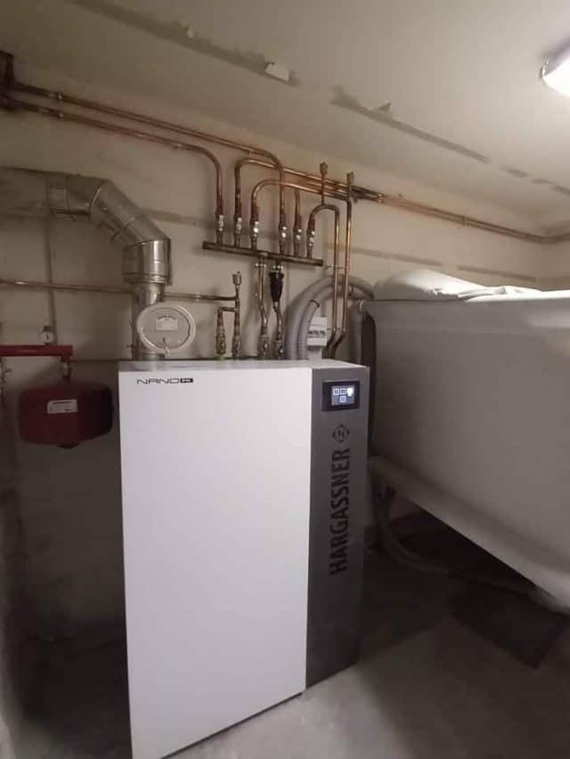 Ax-les-Thermes : installation d&rsquo;un chauffage central avec chaudière granulés Hargassner