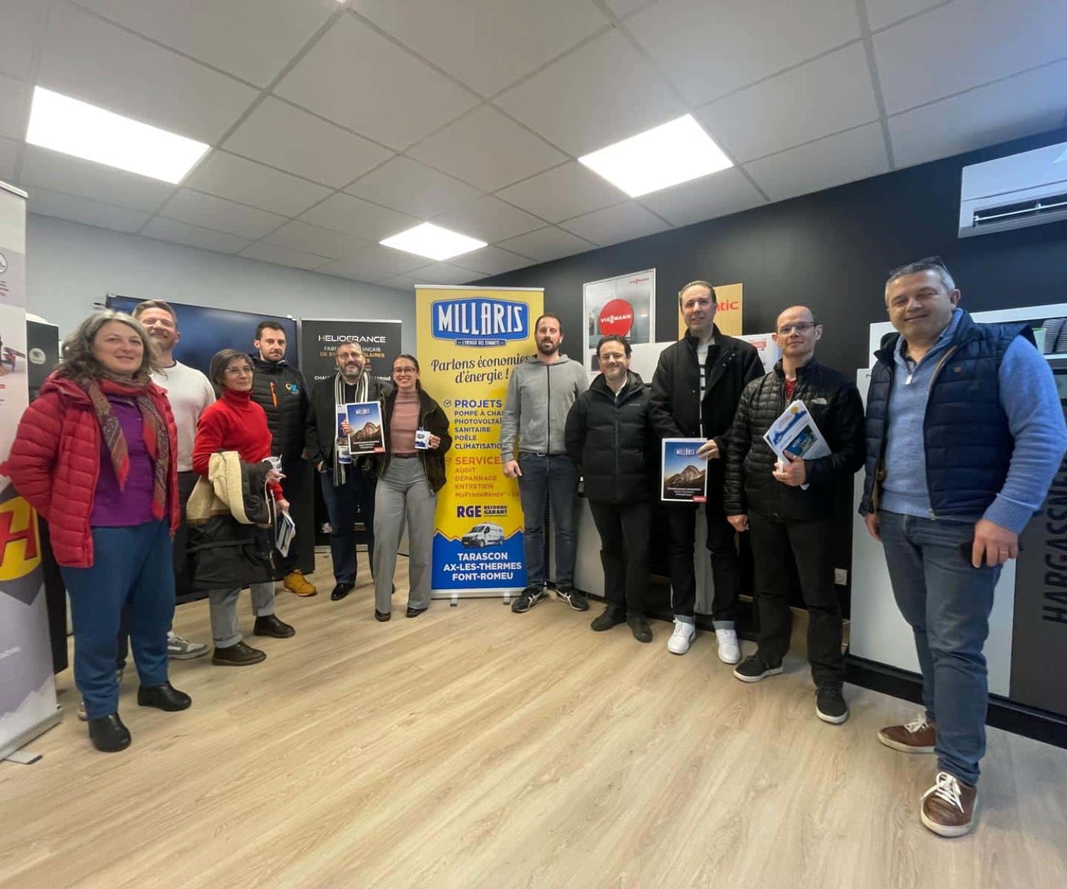 visite de millaris energies à perles-et-castelet